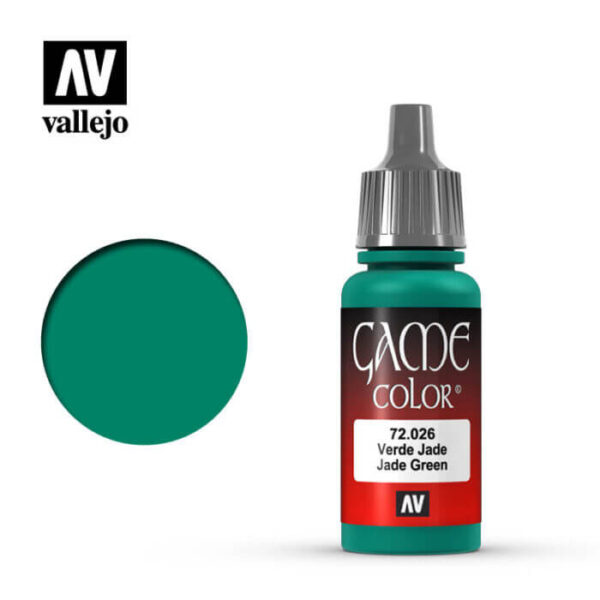 72026 Verde jade-Jade green Esta gama de pinturas acrílicas, ha sido diseñada especialmente para contener todos los colores utilizados frecuentemente en figuras de fantasía. Los colores se presentan en botellas de 17 ml.