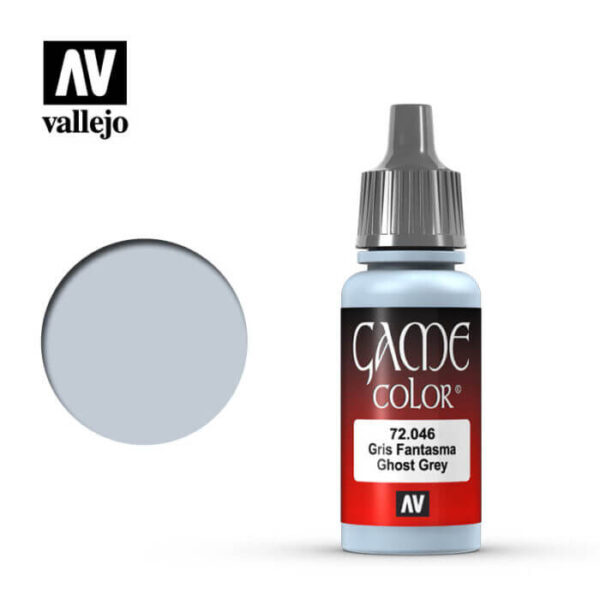 72046 Gris fantasma-Ghost grey Esta gama de pinturas acrílicas, ha sido diseñada especialmente para contener todos los colores utilizados frecuentemente en figuras de fantasía. Los colores se presentan en botellas de 17 ml.