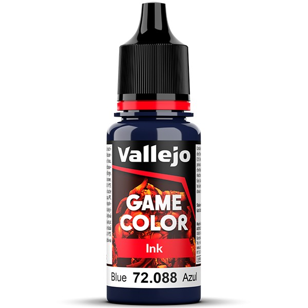 72088 Tinta azul-Blue ink Las tintas se emplean para potenciar, matizar, unificar y modificar los tonos y para efectos de sombreado y aguadas. Los colores se presentan en botellas de 18 ml.