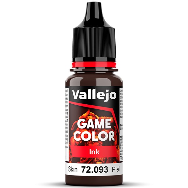 72093 Tinta piel-Skin tone ink Las tintas se emplean para potenciar, matizar, unificar y modificar los tonos y para efectos de sombreado y aguadas. Los colores se presentan en botellas de 18 ml.