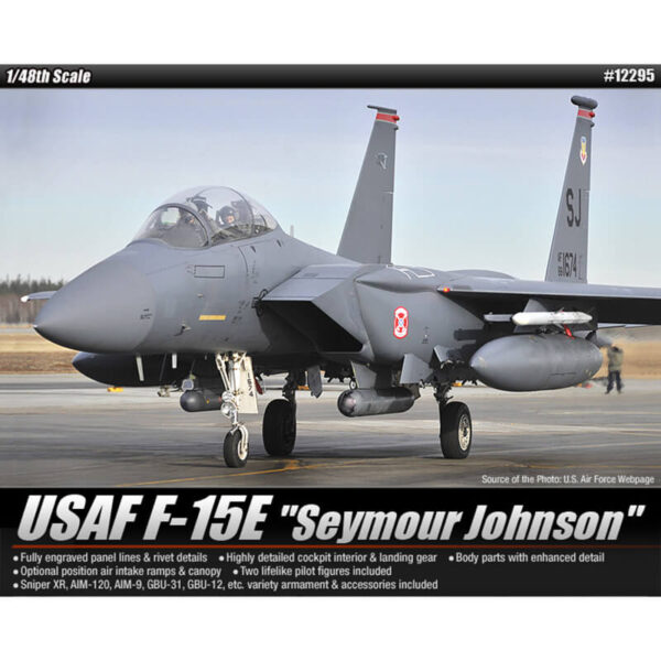 Academy 12295 USAF F-15E Seymour Johnson maqueta escala1/48