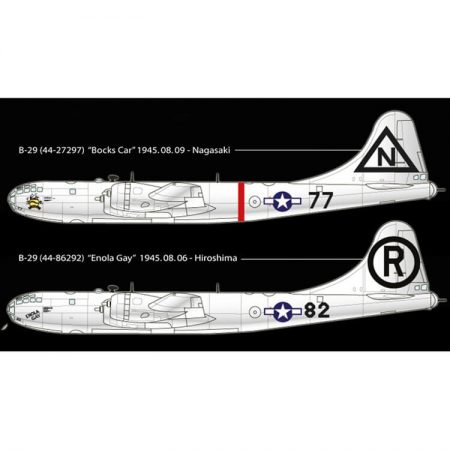 Academy 12528 USAAF B-29A Superfortress Enola Gay & Bockscar Kit en plástico para montar y pintar.