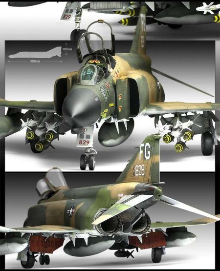 academy 12294 F-4C Phantom II Vietnam War 1/48Kit en plástico para montar y pintar