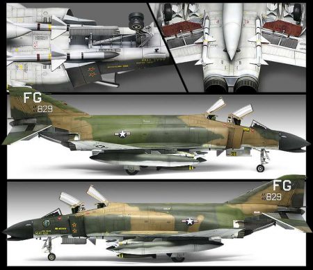 academy 12294 F-4C Phantom II Vietnam War 1/48Kit en plástico para montar y pintar