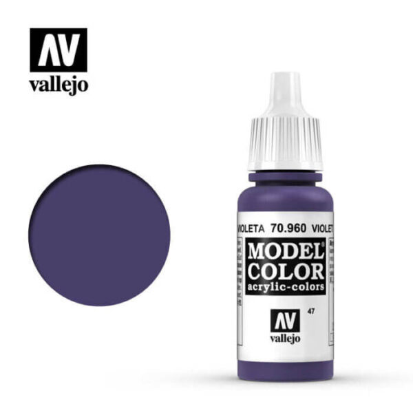 acrylicos vallejo 047 Violeta-Violet 70.960 17ml Model Color es la gama mas amplia de pinturas acrílicas para Modelismo.