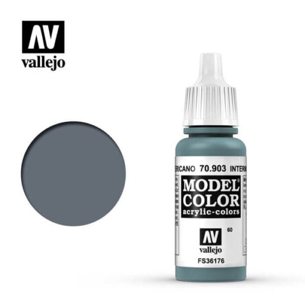 acrylicos vallejo 060 Azul americano-Intermediate blue 70.903 17ml Model Color es la gama mas amplia de pinturas acrílicas para Modelismo.