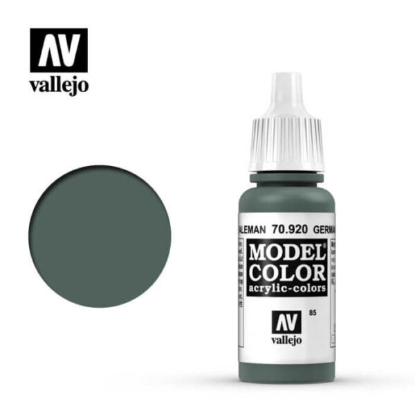 acrylicos vallejo 085 Uniforme alemán-German uniform 70.920 17ml Model Color es la gama mas amplia de pinturas acrílicas para Modelismo.