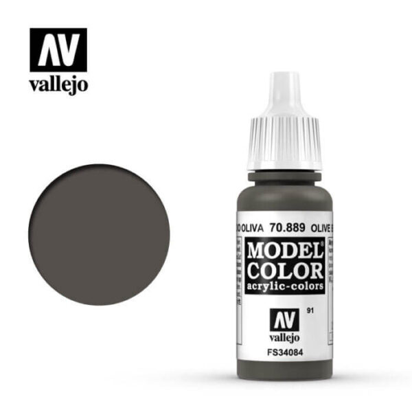 acrylicos vallejo 091 Marrón oliva-USA Olive drab 70.889 17ml Model Color es la gama mas amplia de pinturas acrílicas para Modelismo.
