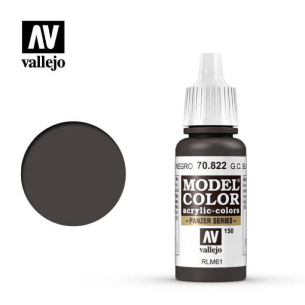 acrylicos vallejo 150 Alem.cam.pardo negro-Germ.cam.black brown 70.822 17ml Model Color es la gama mas amplia de pinturas acrílicas para Modelismo.
