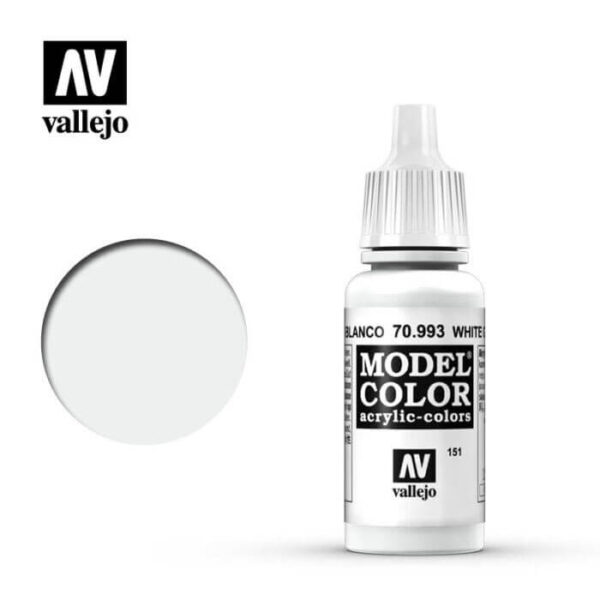 acrylicos vallejo 151 Gris Blanco-White Grey 70.993 17ml Model Color es la gama mas amplia de pinturas acrílicas para Modelismo.