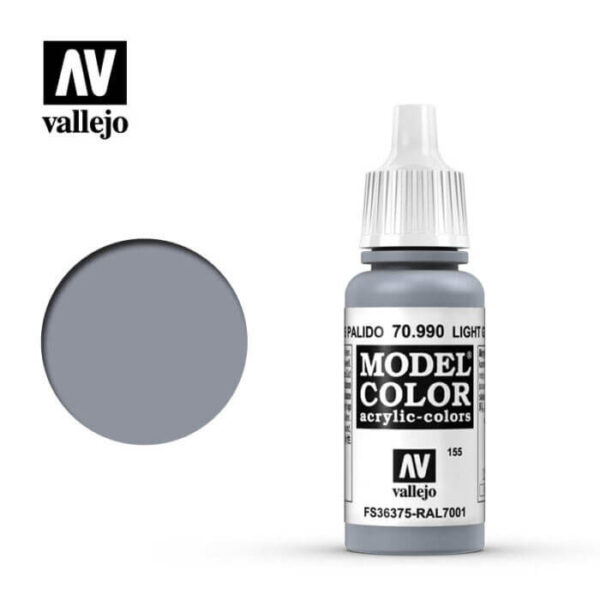 acrylicos vallejo 155 Gris pálido-Light grey 70.990 17ml Model Color es la gama mas amplia de pinturas acrílicas para Modelismo.