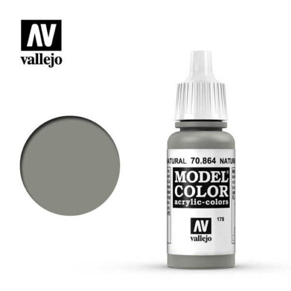 acrylicos vallejo 178 Acero natural-Natural steel 70.864 17ml Model Color es la gama mas amplia de pinturas acrílicas para Modelismo.