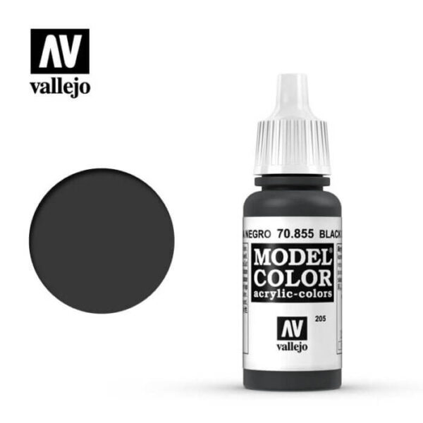 acrylicos vallejo 205 Pátina negro-Black glaze 70.855 17ml Pintura semitransparente de secado más lento especial para técnicas de veladuras.