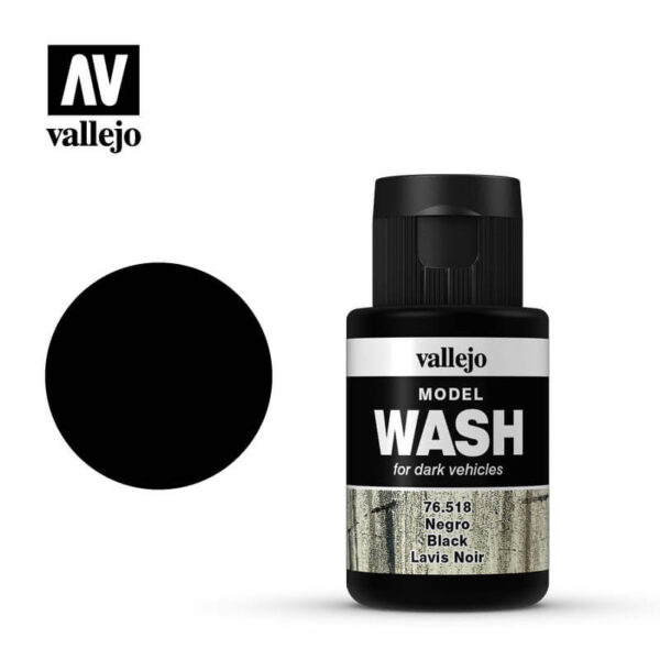 acrylicos vallejo 76518 Model Wash Negro Black 35ml