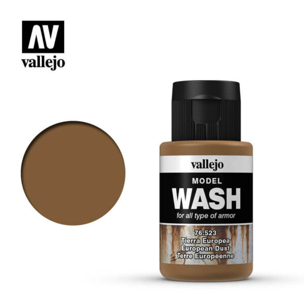 acrylicos vallejo 76523 Model Wash European Dust Tierra Europea 35ml