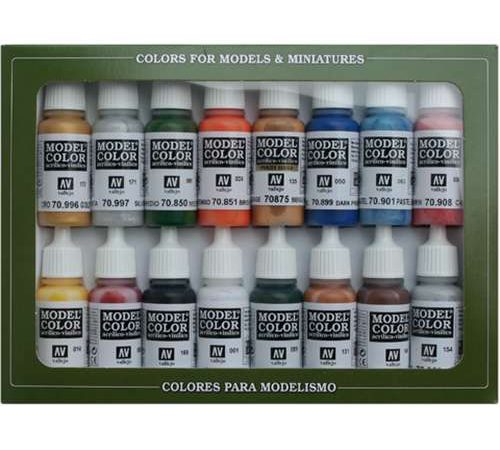 acrylicos vallejo set 16 colores