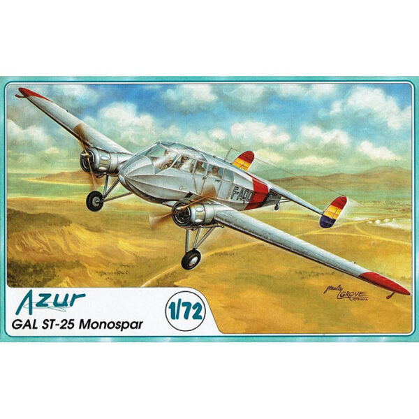 Gal ST-25 Monospar 1/72 Kit en plástico para montar y pintar. Incluye piezas en resina.