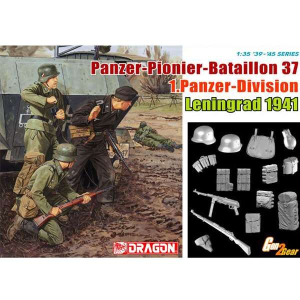 dragon 6651 Panzer-Pioner Bataillon 37 1Panzer Div Leningrad 1941