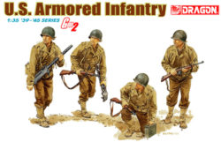 deagon 6366 U.S. Armored Infantry 1/35 Kit en plástico para montar y pintar. Incluye 4 figuras y fotograbados.