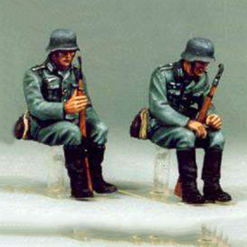 German Panzergrenadiers WWII Figura de colección en metal blanco para montar y pintar. Época: 2ª Guerra Mundial. Escultura: Emilio Arredondo Escala: 1/35