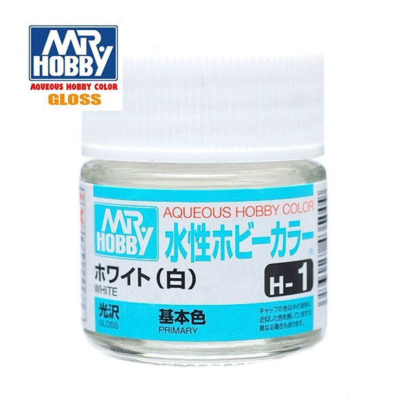 Mr Hobby Aqueous Color GSI H001 Gloss White - Blanco Brillo 10ml