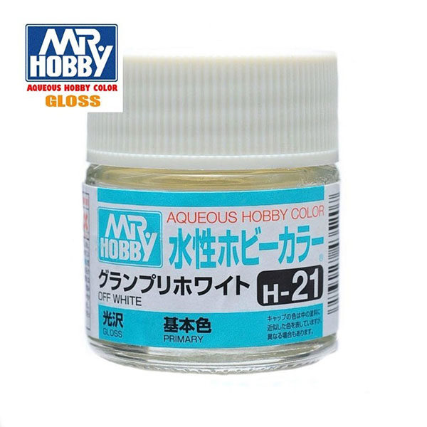 gunze sangyo mr hobby aqueous color H021 Gloss Off White - Blanco Hueso Brillo 10ml