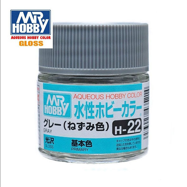 gunze sangyo mr hobby aqueous color H022 Gloss Gray - Gris Brillo 10ml