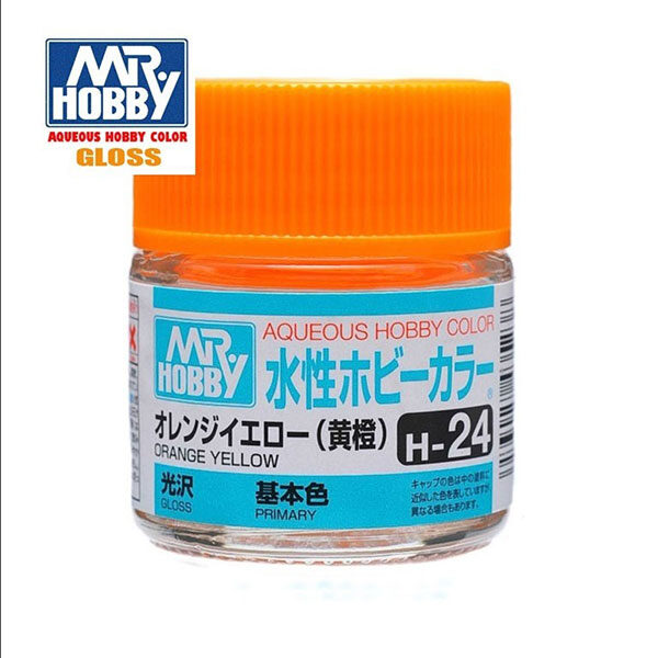 gunze sangyo mr hobby aqueous color H024 Gloss Orange Yellow Naranja Luminoso Brillo 10ml