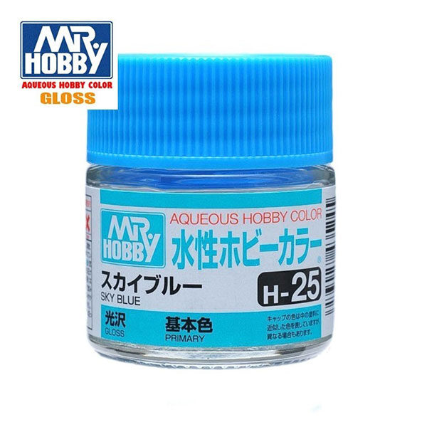 gunze sangyo mr hobby aqueous color H025 Gloss Sky Blue - Azul Celeste Brillo 10ml