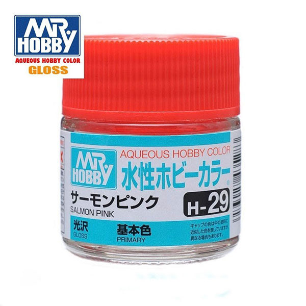 gunze sangyo mr hobby aqueous color H029 Gloss Salmon Pink - Rosa Salmón Brillo 10ml