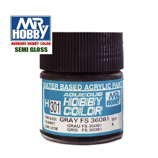 H301 Semi Gloss Gray FS36081 - Gris FS36081 Satinado 10ml