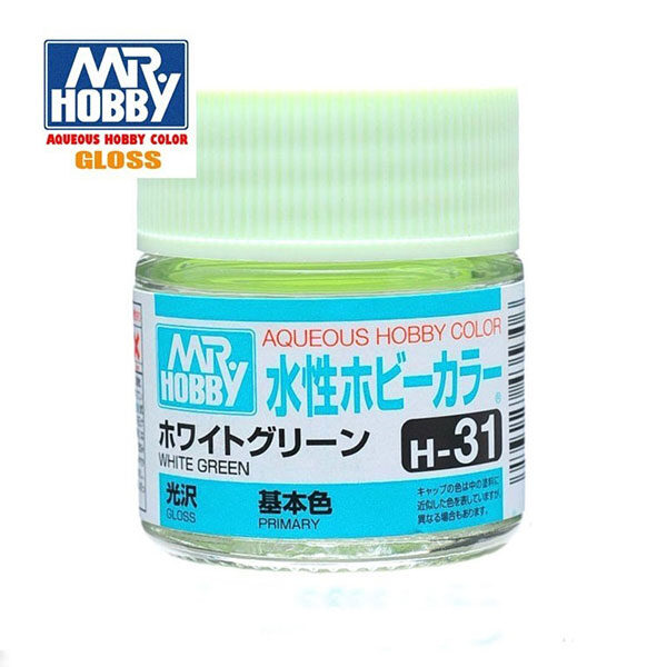 gunze sangyo mr hobby aqueous color H031 White Green - Blanco Verduzco Brillo 10ml