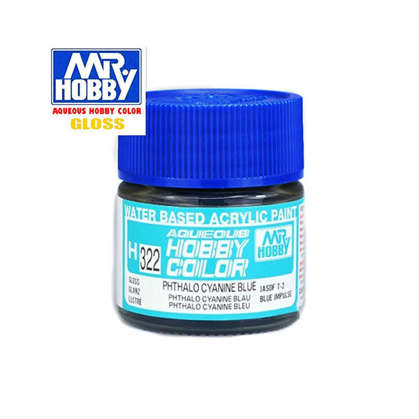 H322 Gloss Phthalo Cyanine Blue - Azul Phthalo Cyanine Brillo 10ml