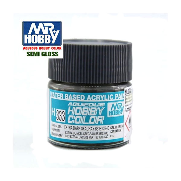 H333 Semi Gloss Extra Dark Seagray BS381C/640 -Gris Mar Extra Oscuro ...