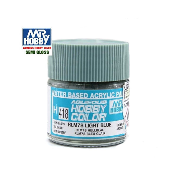 H418 Semi Gloss RLM 78 Light Blue - Azul Claro RLM 78 Satinado 10ml