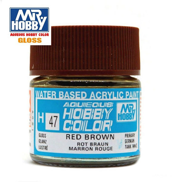 H047 Gloss Red Brown - Marrón Rojizo Brillo 10ml