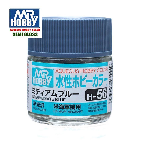H056 Satin Intermediate Blue - Azul Intermedio Satinado 10ml