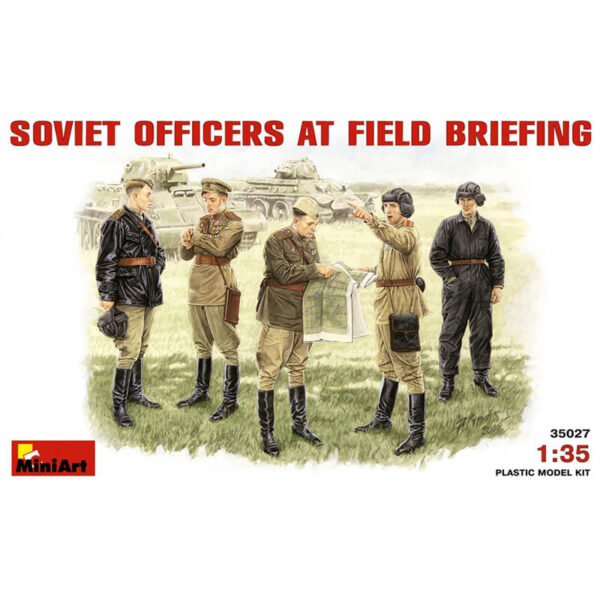 miniart 35027 Soviet Officers at Fied Briefing figuras escala 1/35