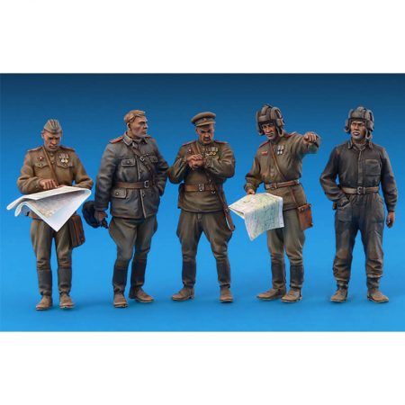 miniart 35027 Soviet Officers at Fied Briefing figuras escala 1/35