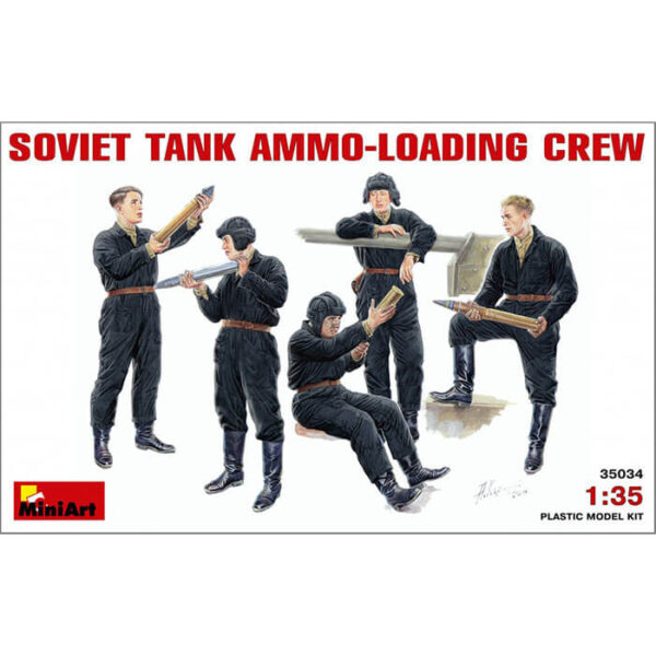 miniart 35034 Soviet tank crew reloading 1/35 Kit en plástico para montar y pintar.