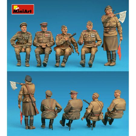 miniart 35049 Soviet Jeep Crew WWII figuras escala 1/35