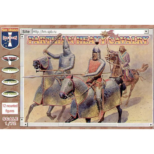 orion figures 72021 Parthian Heavy Cavalry Kit en plástico, requiere pintura.