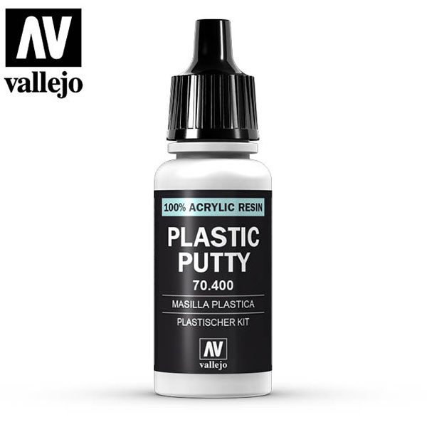 Masilla plástica Plastic putty 17ml Masilla de relleno para todo tipo de trabajos sobre superficies de plástico o de madera.