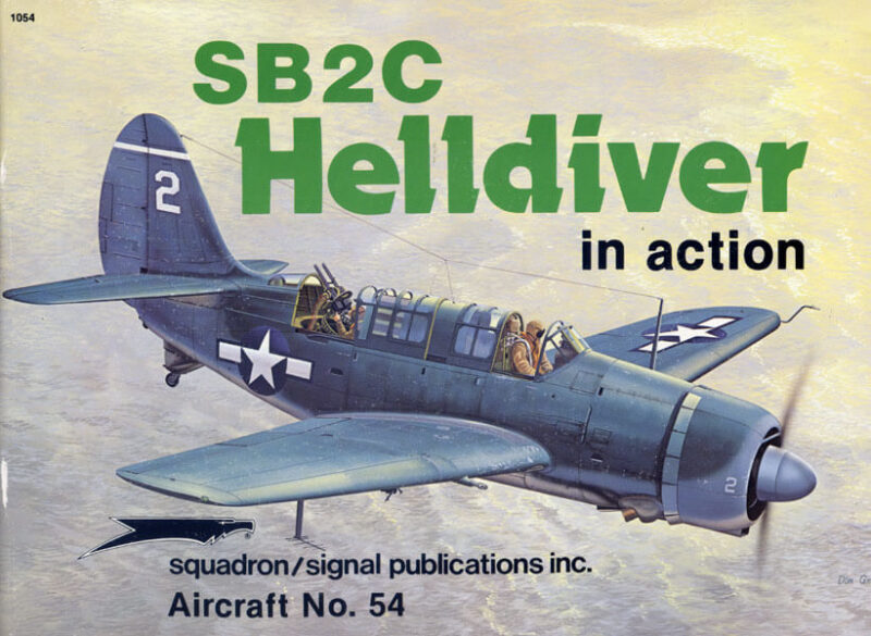 sq1054 SB2C Helldiver in action