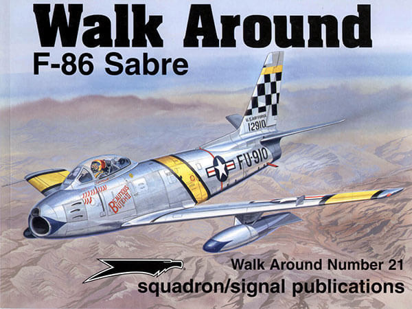 5521 Walk Arround: F-86 Sabre Estudio fotográfico en detalle del F-86 Sabre,incluye diagramas,perfiles a color y planos.