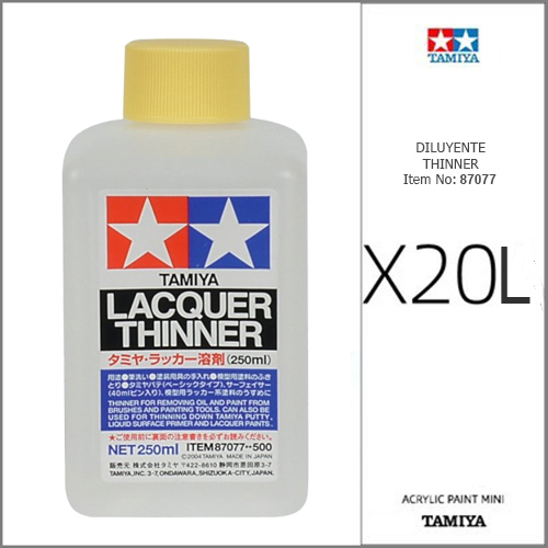 Tamiya X-20L Diluyente para laca 250ml