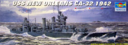 trumpeter 05742 USS New Orleans CA-32 1942 1/700 Kit en plástico para montar y pintar.