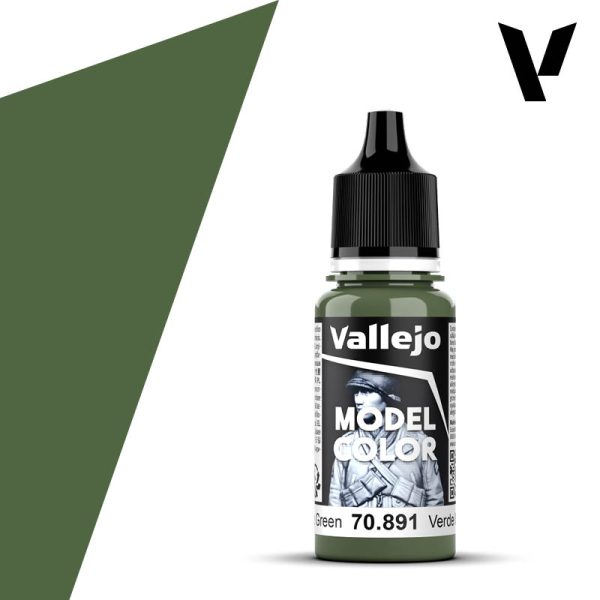 acrylicos vallejo 074 Verde medio-intermediate green 70.891 17ml Model Color es la gama mas amplia de pinturas acrílicas para Modelismo.