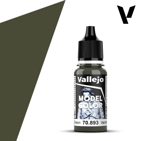 vallejo model color 70893 Verde americano - US dark green Model Color es la gama mas amplia de pinturas acrílicas para Modelismo