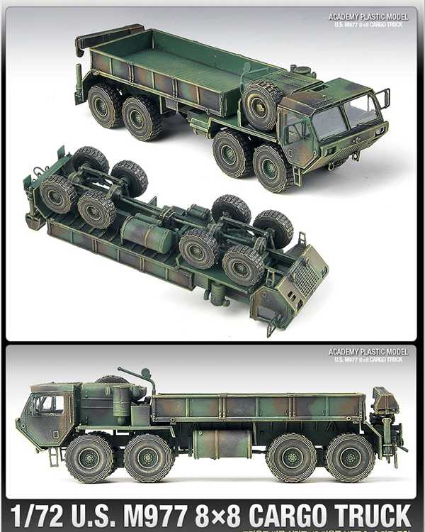 Academy Modellino Auto M997 8x8 Cargo Truck, Scala 1:72, Kit Da Montare ACA13412